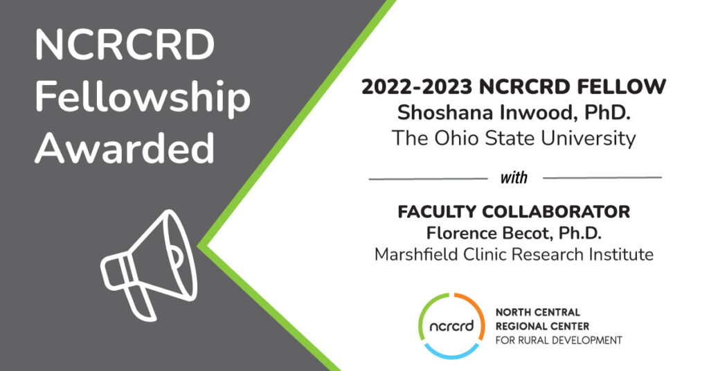 Banner that says NCRCRD Fellowship Award and includes a bull horn and the NCRCRD logo