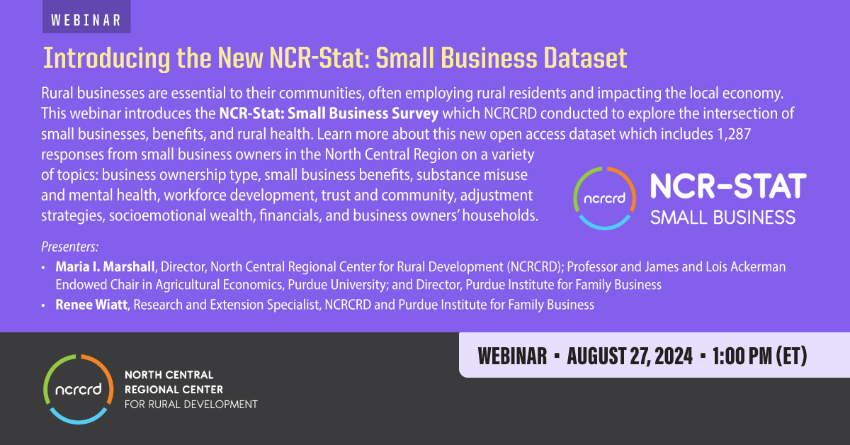 contains a logo of the NCR-Stat: Small Business dataset and the NCRCRD