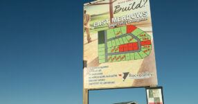 new housing development sign