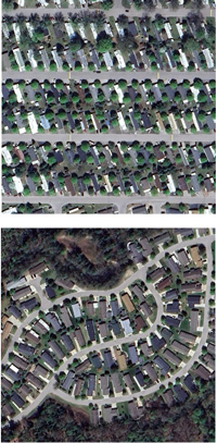aerial views of mobile home parks