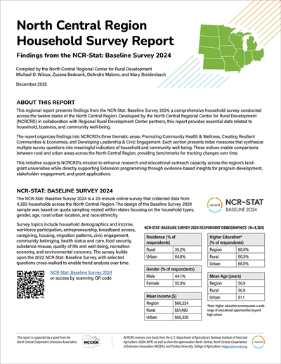 First page of the North Central Region Household Survey Report