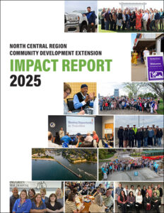 2025 Impact Report Cover with 12 photos of different activities